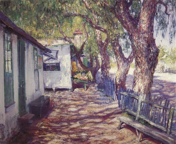 Guy Rose San Gabriel Road oil painting image